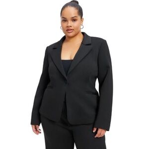 Good American Black Women's Blazer